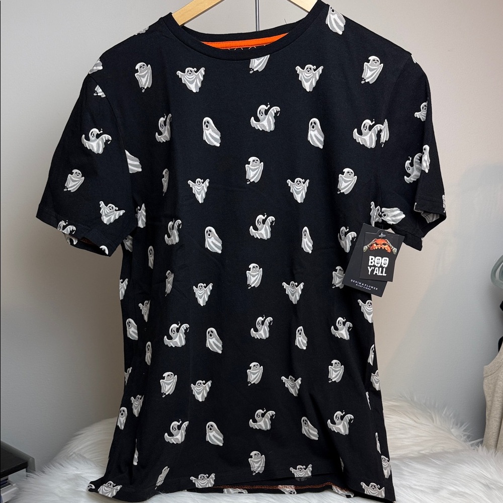 NWT Men’s Denim & Flower Ricky Singh Black Ghost Crew Neck Cotton T-Shirt M